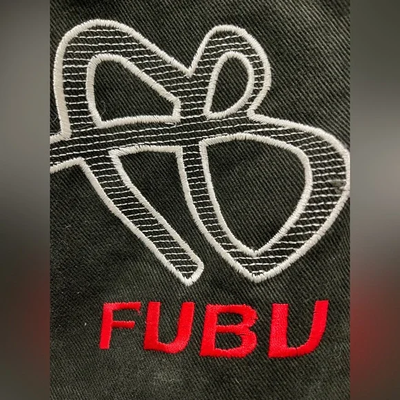 FUBU Baggy Denim Work Jeans, black, size 38 - Picture 3 of 4